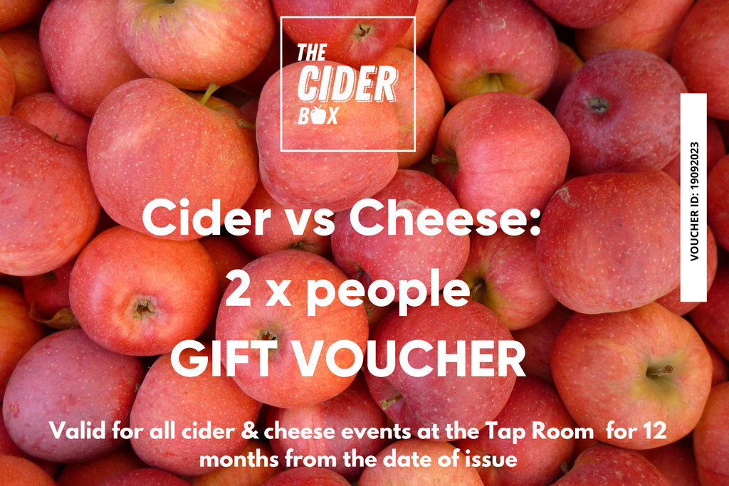 Cider vs Cheese 2x people voucher The Cider Box Store